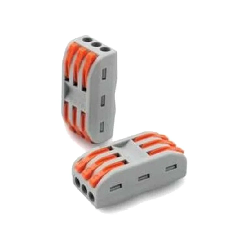 Push-in lever connector